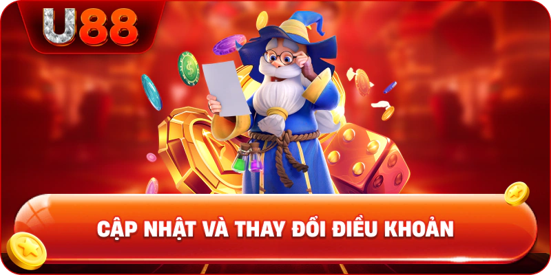 Cập nhật và thay đổi điều khoản trong miễn trừ trách nhiệm