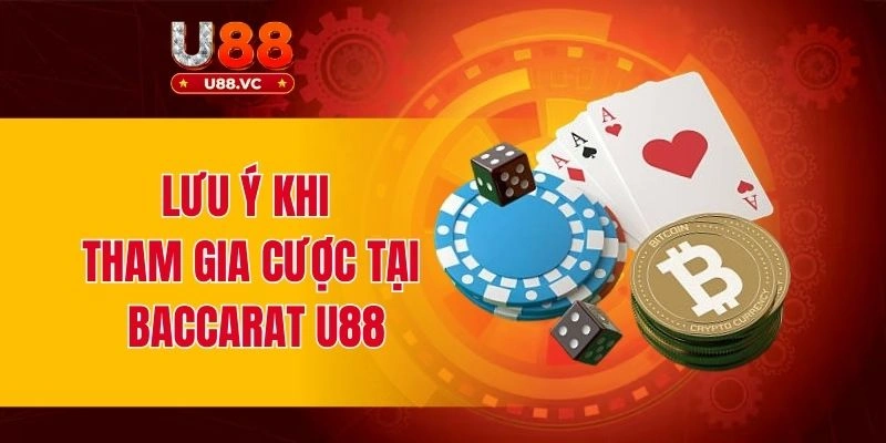 Lưu ý khi tham gia cược tại Baccarat U88